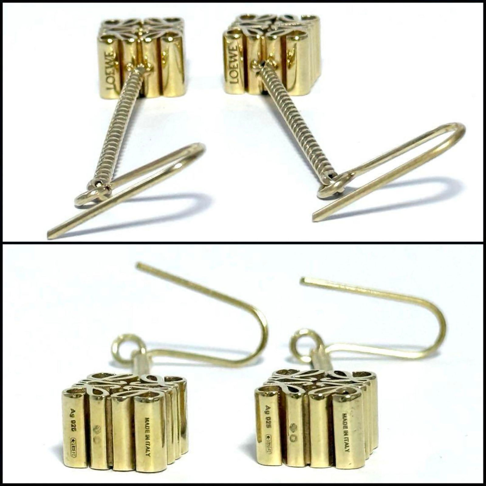 925 Loewe Drop Earrings Silver - 4