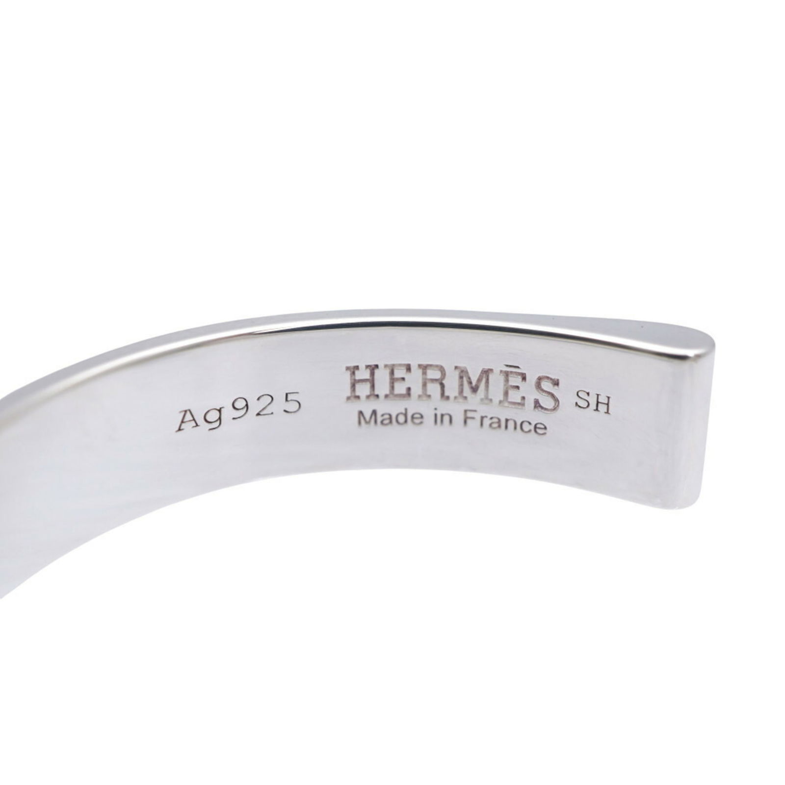 925 Hermes Bangle Silver - 7