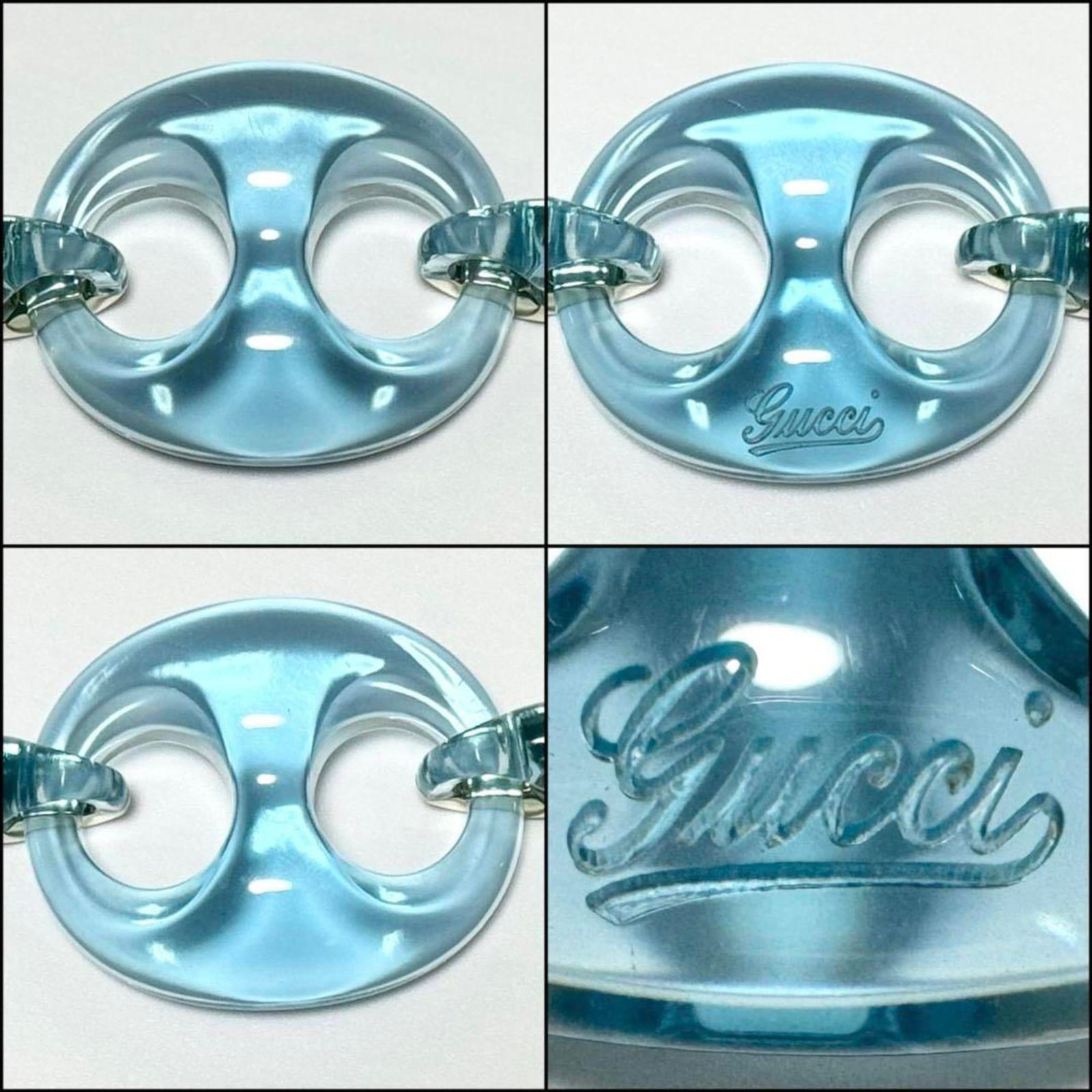 Plastic Gucci Charm Bracelet - 5