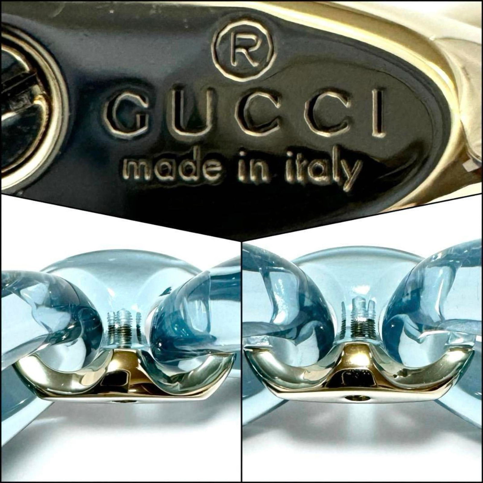 Plastic Gucci Charm Bracelet - 7