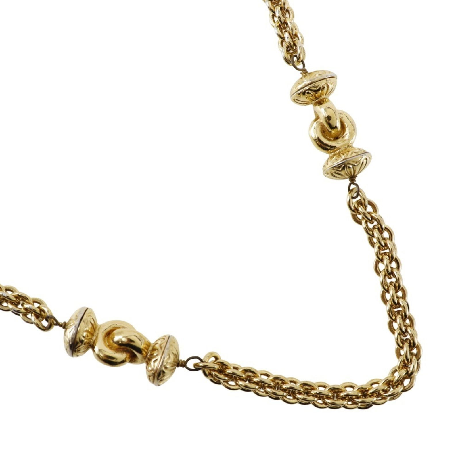 Women's CHANEL Long Necklace Gold Plated Approx. 144g: Women's CHANEL Long Necklace Gold Plated Approx. 144g This listing features Women's CHANEL Long Necklace Gold Plated Approx. 144g. Item specifics are provided below. Item Specifics: Brand: Chanel