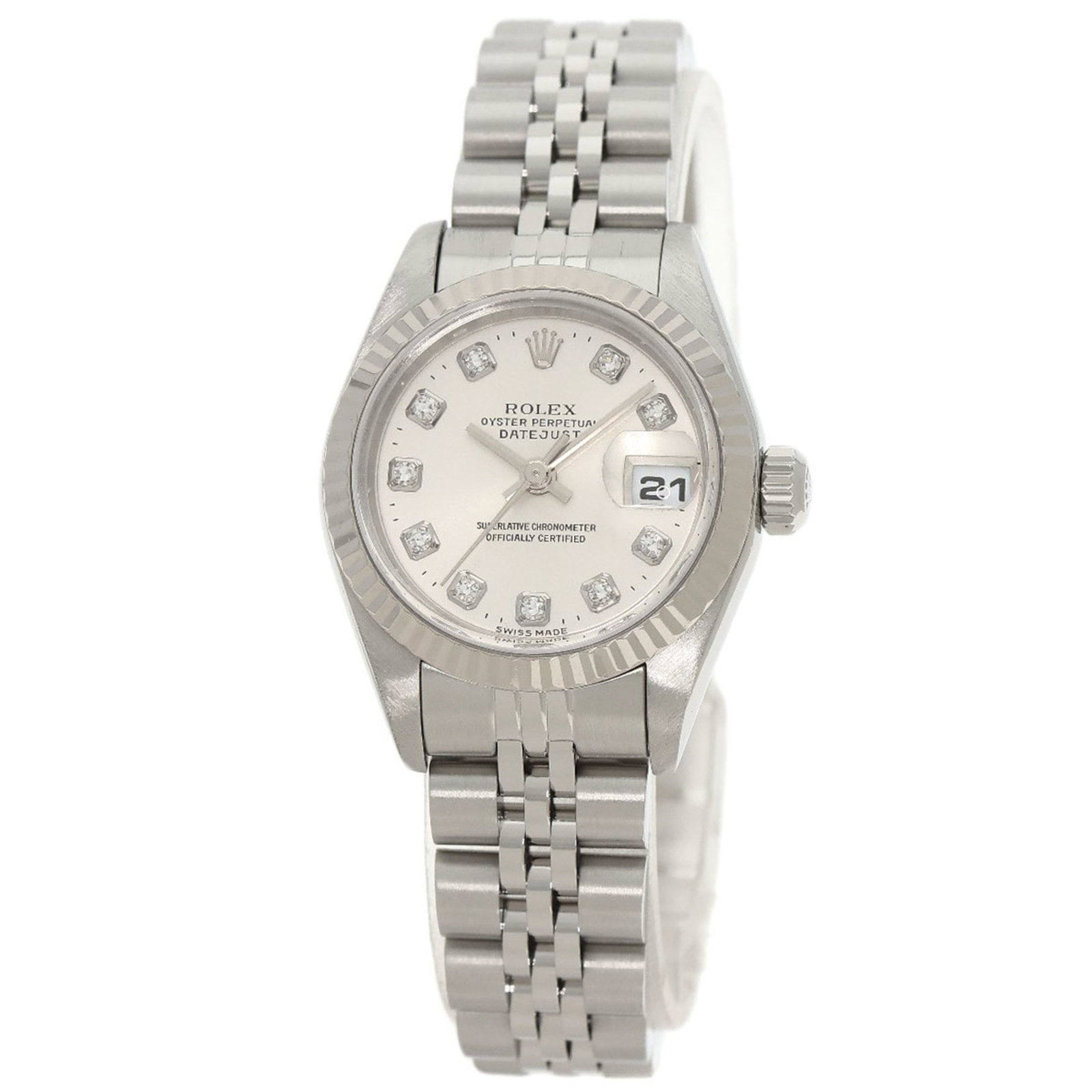 Wristwatch Rolex: Wristwatch Rolex This listing features Wristwatch Rolex. Item specifics are provided below. Item Specifics: Brand: Rolex Type: Wristwatch Gender: Women Material (Case): Stainless Steel, White Gold (18