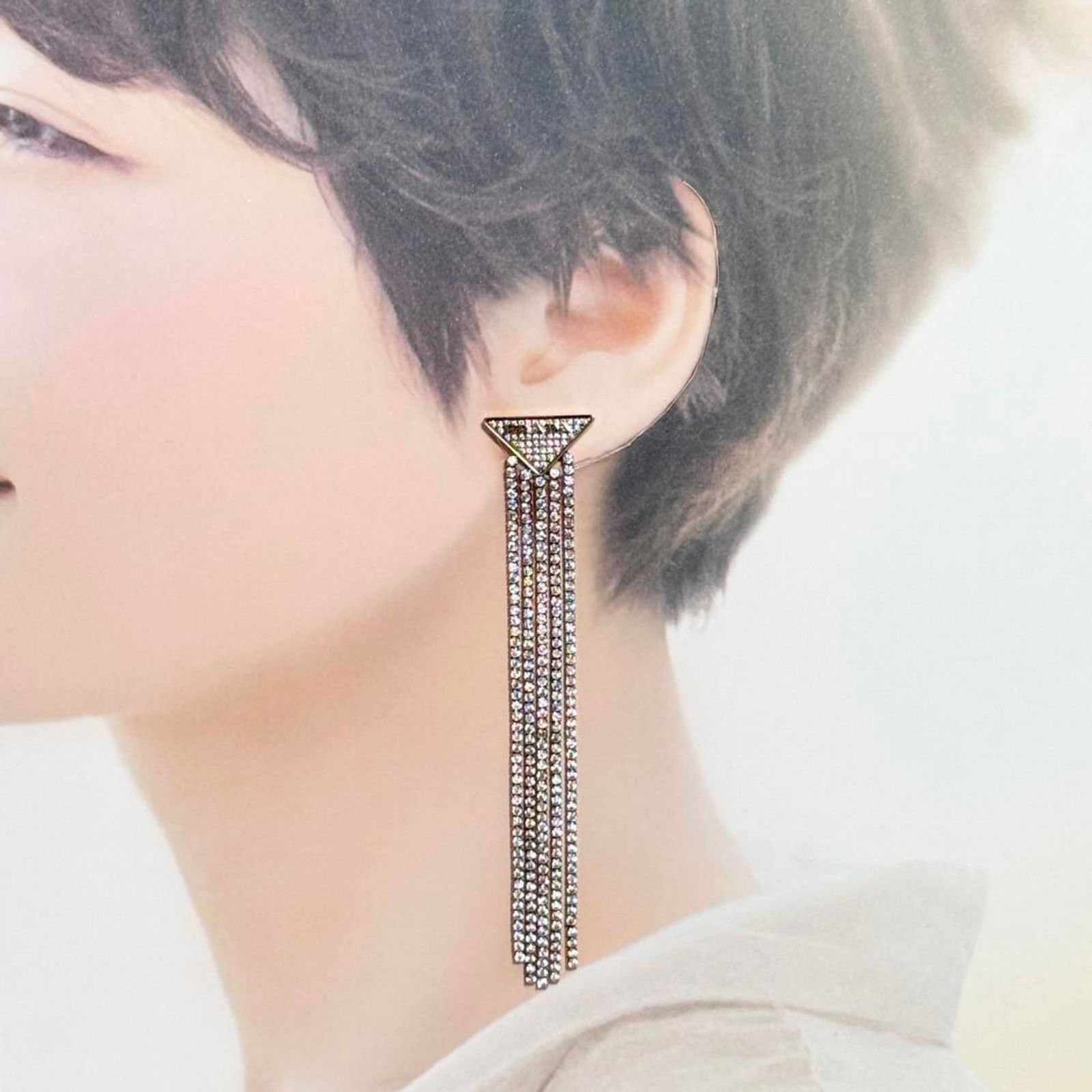 Silver 925 - Prada Stud Earrings Palladium - 10