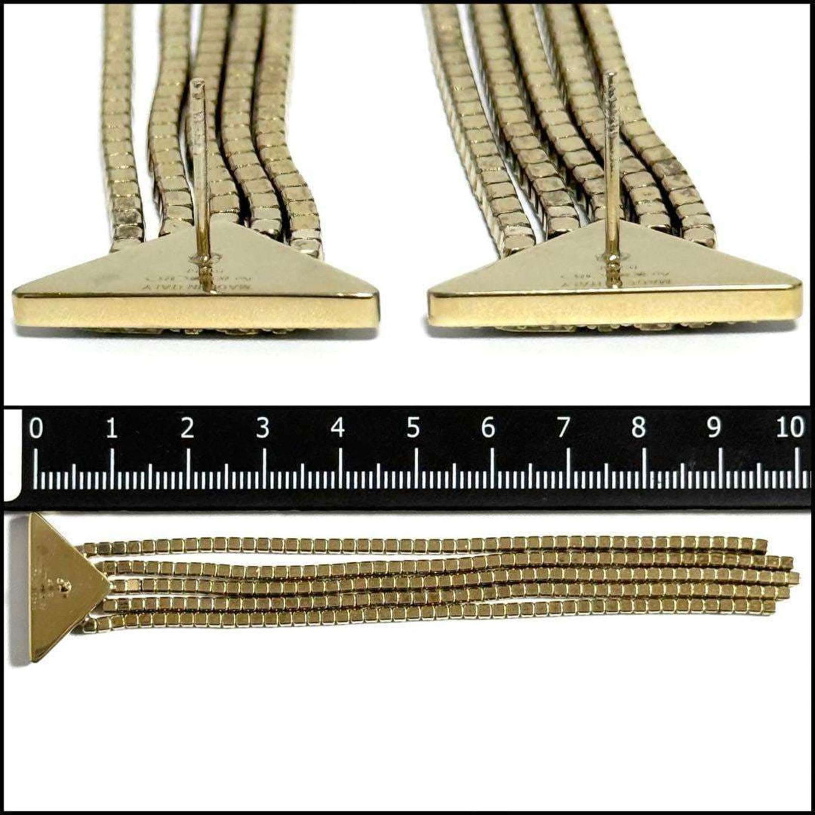 Silver 925 - Prada Stud Earrings Palladium - 7