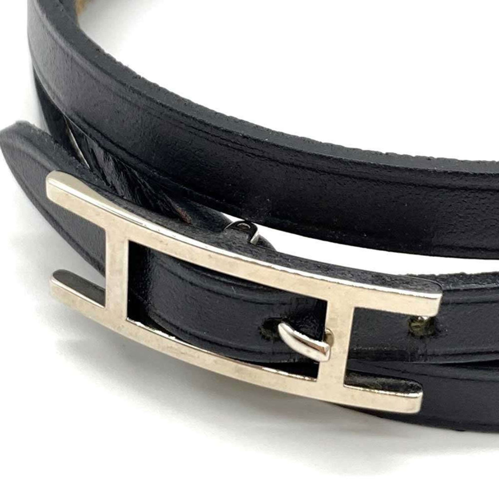 Leather Hermes Charm Bracelet - 3