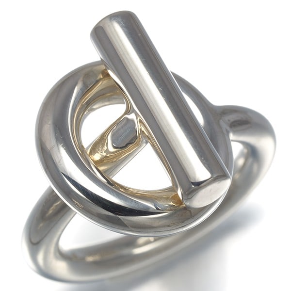 Silver Hermes Ring Echappee Eu49 925 Sterling - 2