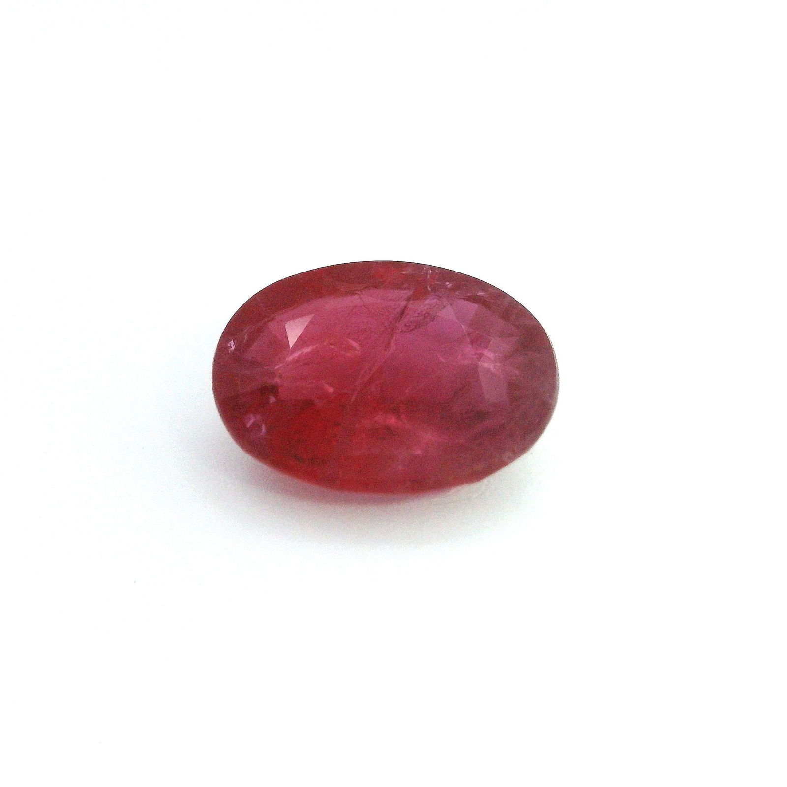 Loose Ruby Gemstone - CDC Oval 3.99ct Red MI (1 of 1)