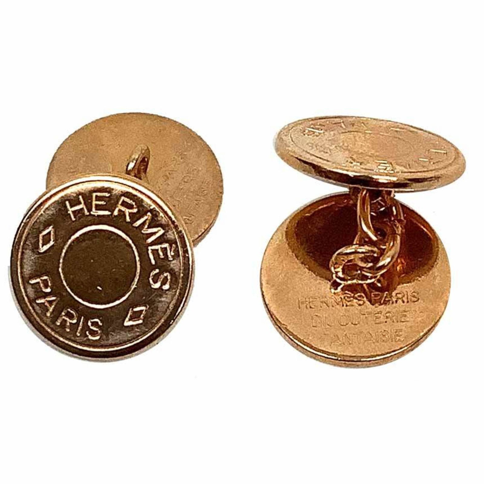 Brass Hermes Cufflinks - 3
