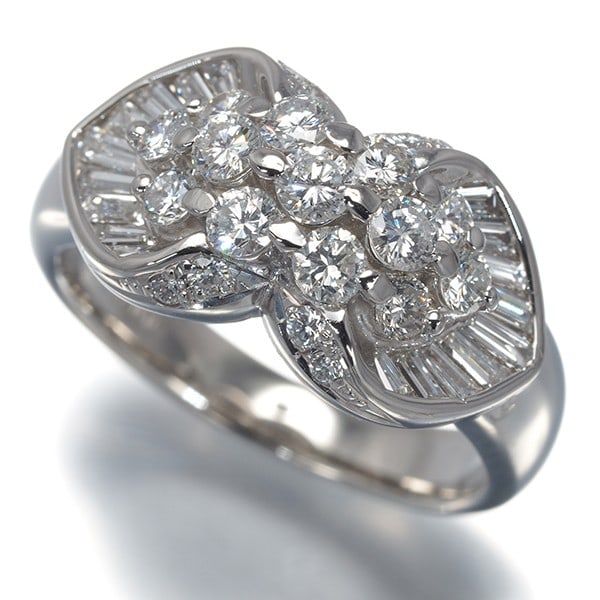 Platinum Diamond 1.02Ct Paved Ring 900 (1 of 4)