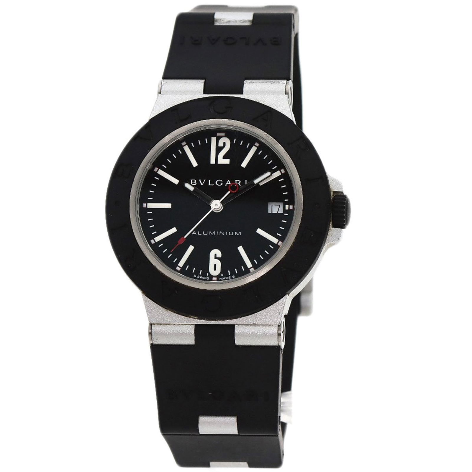 Wristwatch Bvlgari: Wristwatch Bvlgari This listing features Wristwatch Bvlgari. Item specifics are provided below. Item Specifics: Brand: Bvlgari Type: Wristwatch Gender: Men Material (Case): Aluminum Material (Band):