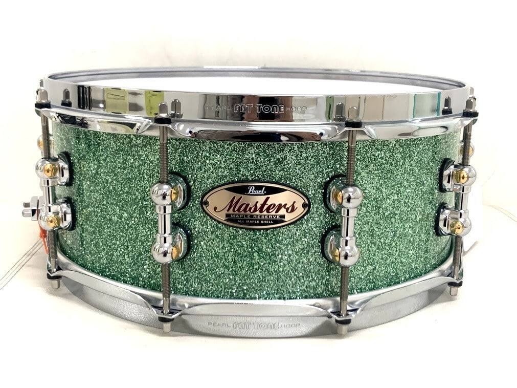 SoftCase Pearl Masters Maple Reserve MRS1455S C Snare Drum Absinthe Sparkle with (1 of 5)