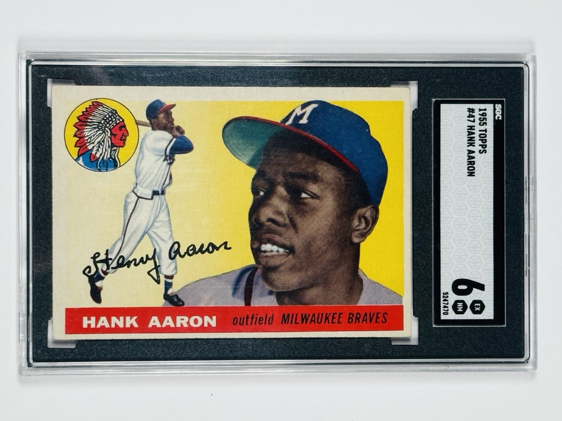 6 1955 TOPPS HANK AARON #47 SGC (1 of 2)