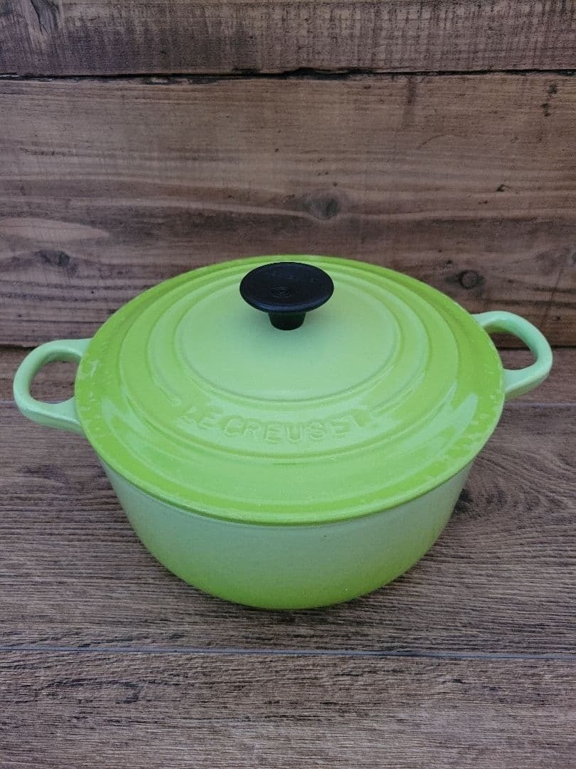 Lid Le Creuset Cocotte Ronde 20cm TRADITION Green Cast Iron Dutch Oven With (1 of 20)