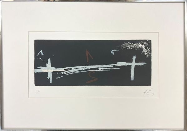 Collectible Antoni Tapies Double Croix Etching 1976 Signed ED 18/ 50 Authentic (1 of 10)