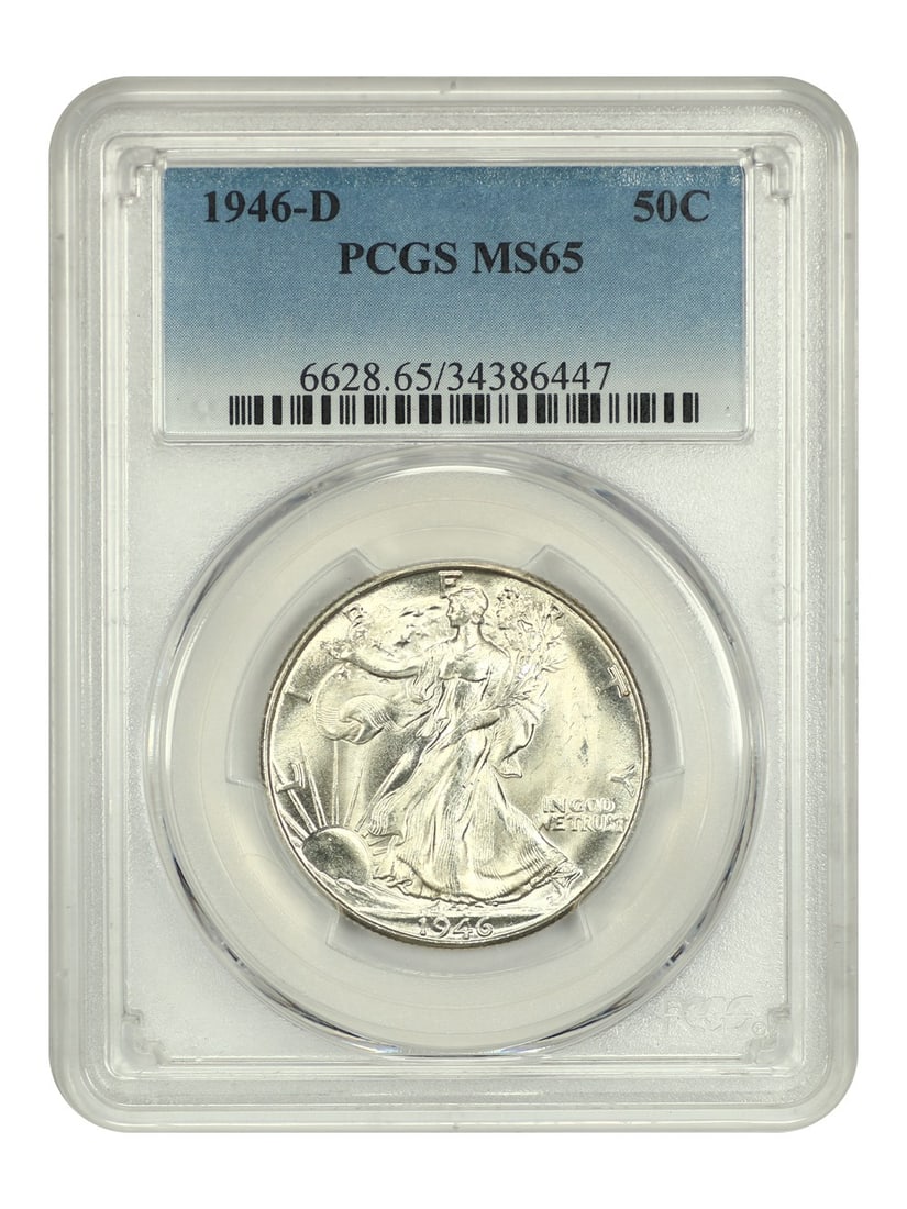 Walking Liberty Half Dollar - 1946-D 50C PCGS MS65 (1 of 4)