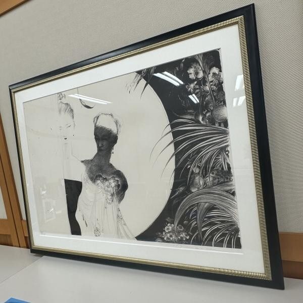 Rare Yoshitaka Amano Moonlit Night Lithograph Pencil hand signed Framed Limited: Rare Yoshitaka Amano Moonlit Night Lithograph Pencil hand signed Framed Limited This listing features Rare Yoshitaka Amano Moonlit Night Lithograph Pencil hand signed Framed Limited. Item specifics ar