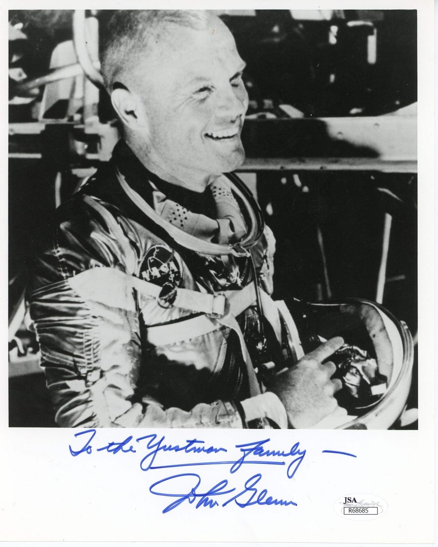 (JSA) John Glenn Autographed 8x10 Photo (1 of 2)