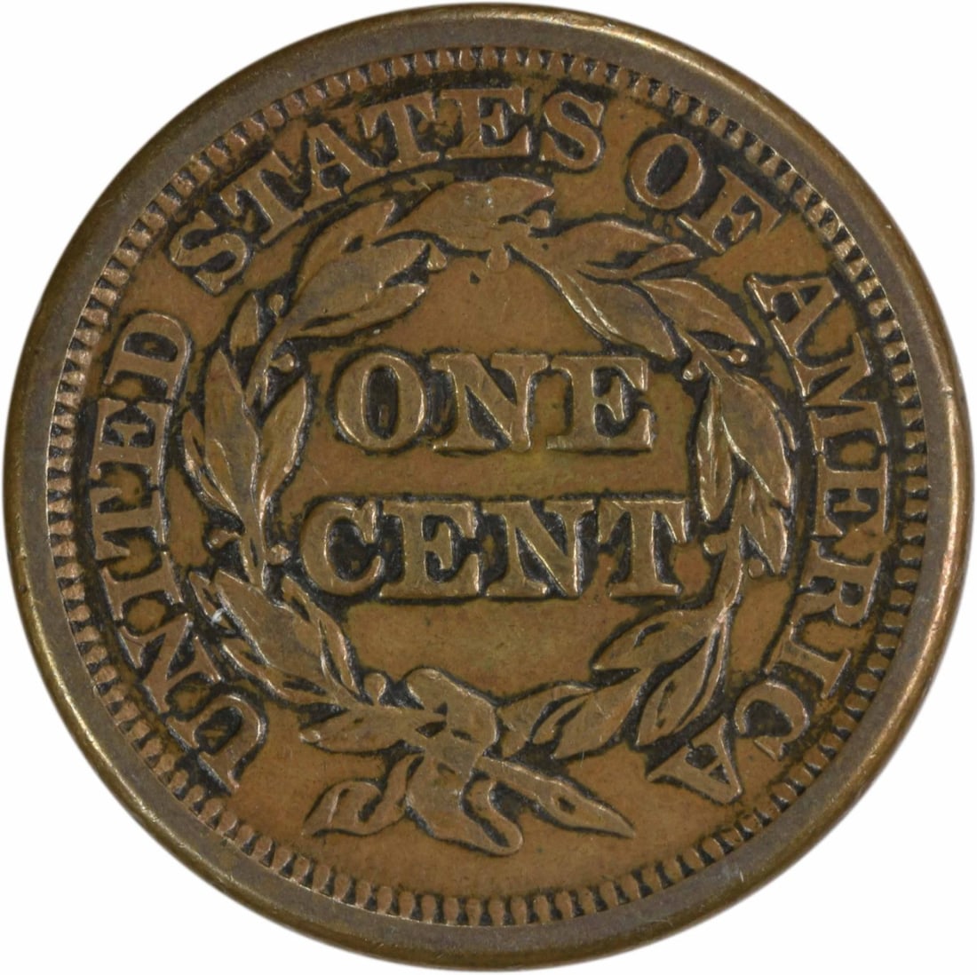 Uncertified 1844/ 81 Large Cent EF - 2