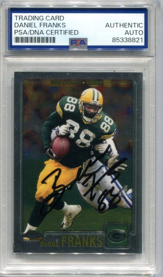 Card Daniel "Bubba" Franks 2000 Topps Chrome #163 PSA Auto Auth (1 of 2)