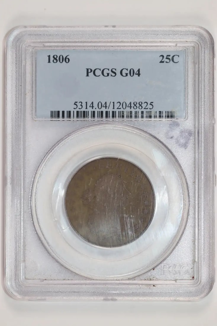 G4 1806 DRAPED BUST QUARTER PCGS (1 of 2)