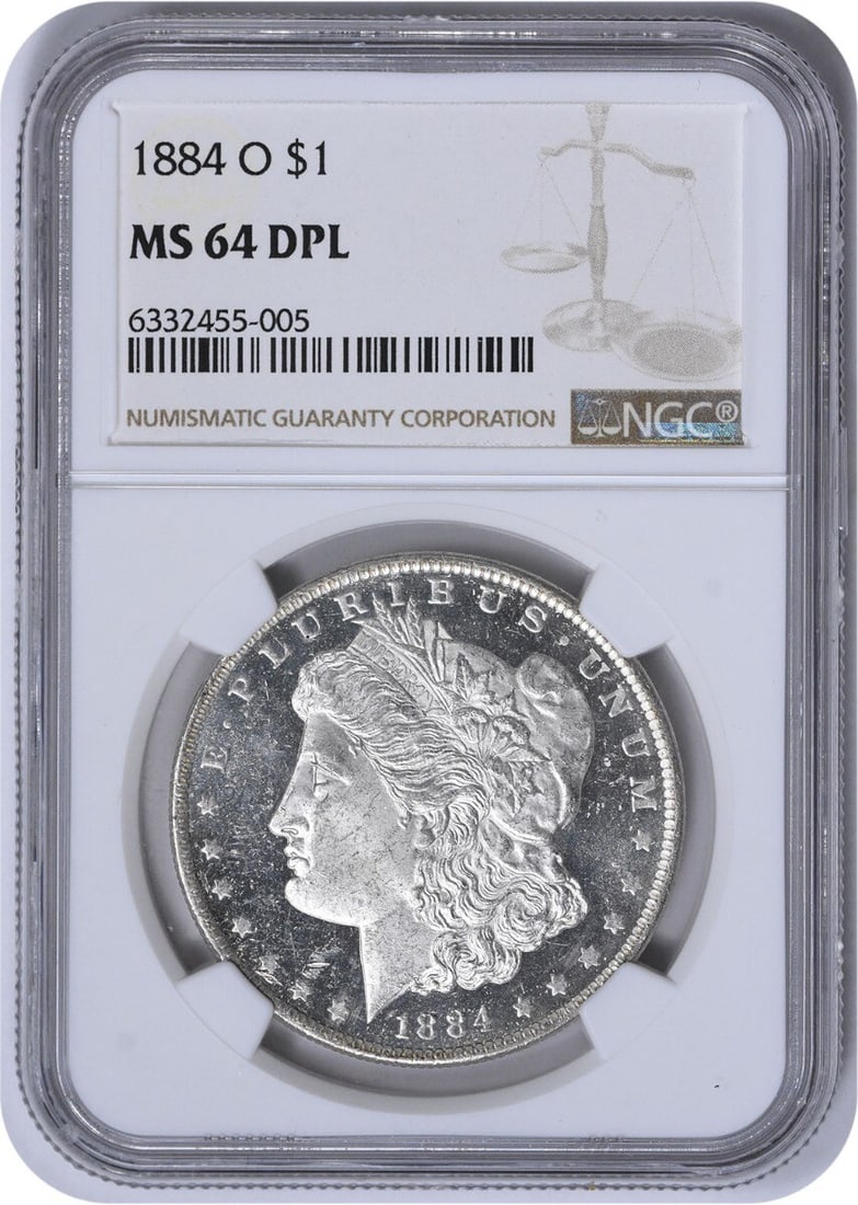 NGC 1884-O Morgan Silver Dollar MS64DPL (1 of 2)