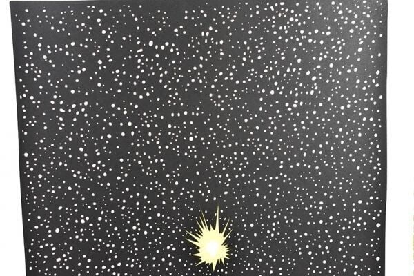 Numbered Joshua Vides Original Silkscreen "Exploding Planet" Signed - 6