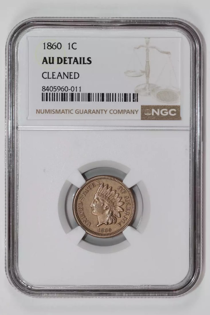 DETAILS 1860 INDIAN CENT NGC AU: DETAILS 1860 INDIAN CENT NGC AU This listing features DETAILS 1860 INDIAN CENT NGC AU. Item specifics are provided below. Item Specifics: Country Of Origin: USA Certification: NGC Composition: