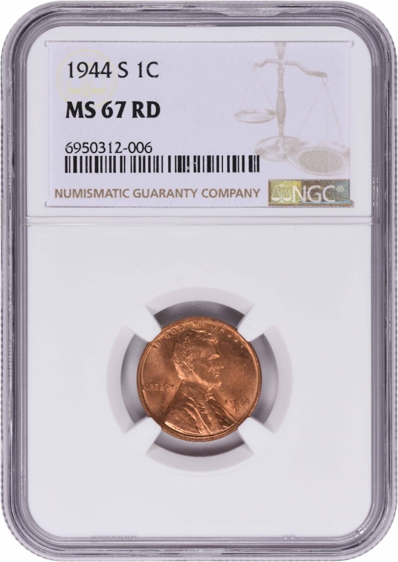 NGC 1944-S Lincoln Cent MS67RD (1 of 2)