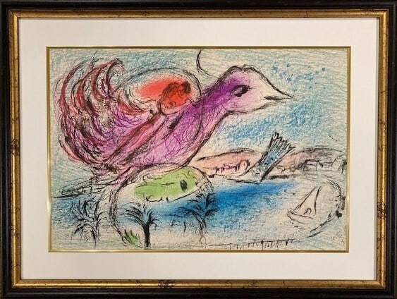 Artwork Marc Chagall LA BAIE Lithograph 1962 Original Fine Art Print Rare: Artwork Marc Chagall LA BAIE Lithograph 1962 Original Fine Art Print Rare This listing features Artwork Marc Chagall LA BAIE Lithograph 1962 Original Fine Art Print Rare. Item specifics are provided b