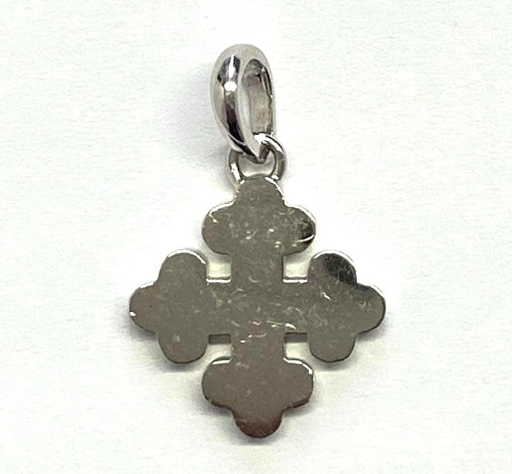 CHAIN Marina B 18k White Gold Cross Pendant Top Charm Italian Jewelry NO (1 of 6)