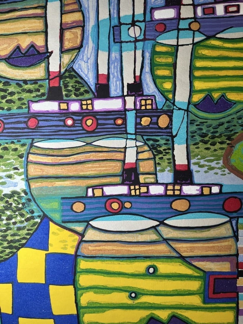 collectible Friedensreich Hundertwasser Woodblock Sealed Sheet Only Authentic: collectible Friedensreich Hundertwasser Woodblock Sealed Sheet Only Authentic This listing features collectible Friedensreich Hundertwasser Woodblock Sealed Sheet Only Authentic. Item specifics are pr