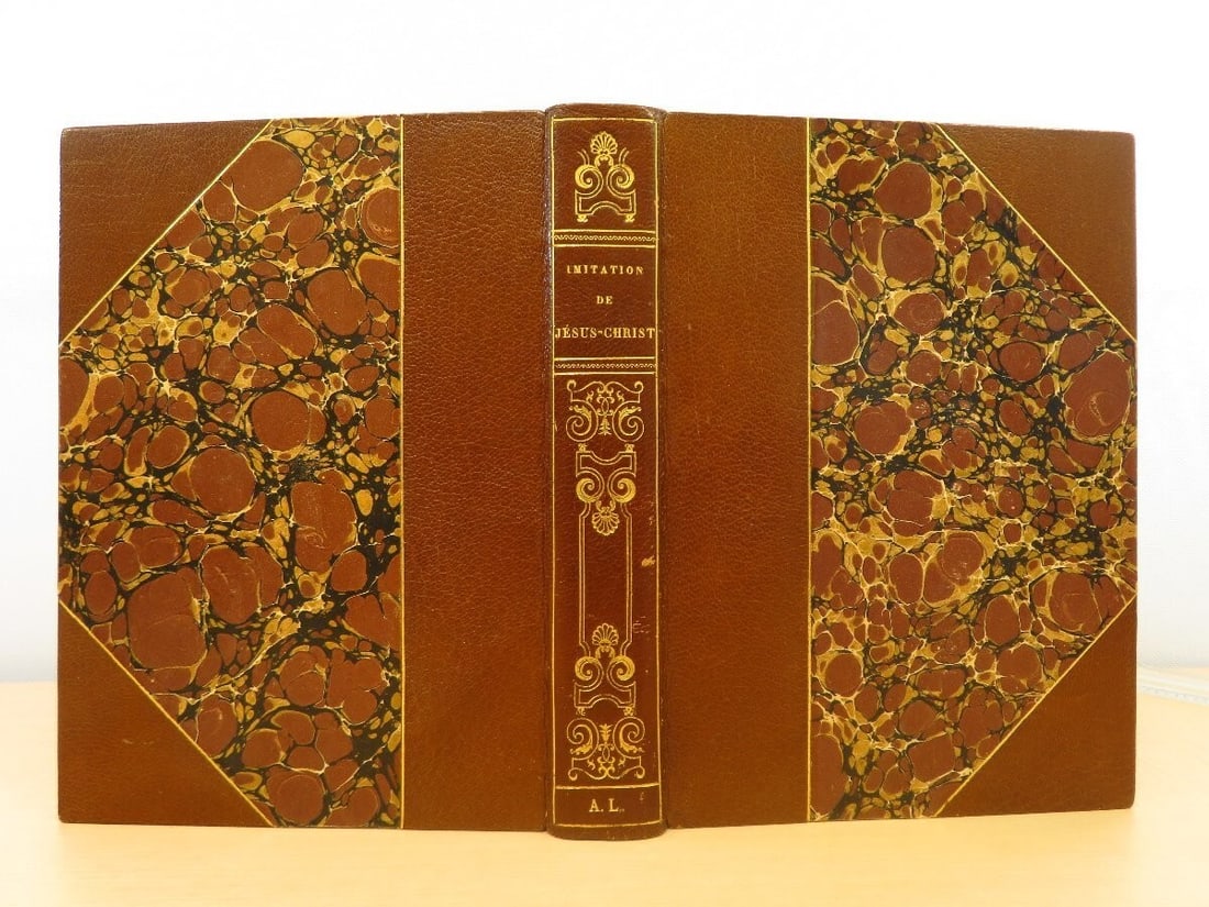 Binding Thomas Kempis Imitation de Jsus-Christ 1886 1st Edition Dijon Leather (1 of 10)