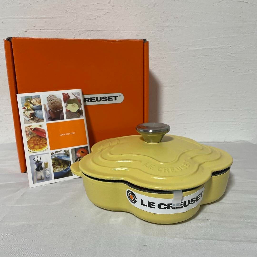 Pan Le Creuset Cocotte Fleur Flower Plate Dish 20cm 1.1L Cast Iron Shallow (1 of 8)