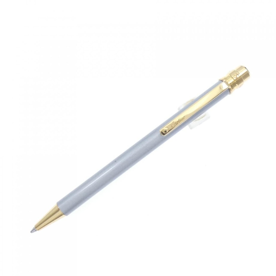 completed Cartier Santos de Cartier ST150192 Ballpoint Pen Silver Maintenance (1 of 3)