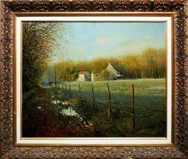 25F Jean Kevorkian "Le Moulin de Jarcy" 1978 Oil Painting French Landscape (1 of 8)