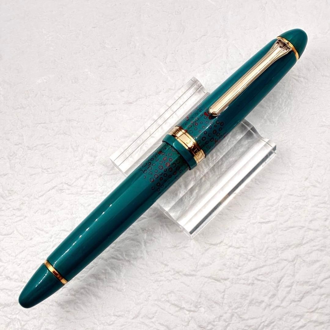 Case SAILOR Tsugaru Urushi 21K Gold Broad Nib Fountain Pen Lacquer With (1 of 10)