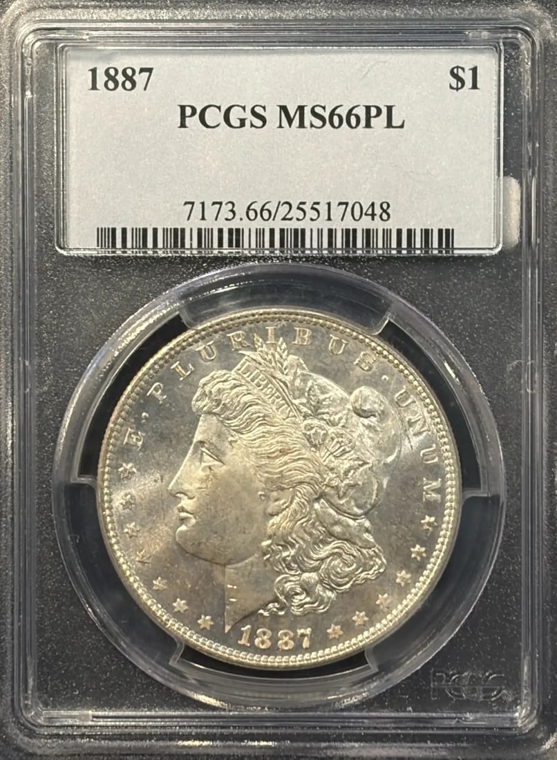 PL 1887 MORGAN DOLLAR PCGS MS66 (1 of 3)
