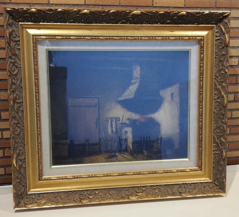 Signed Jaros?aw Wojtkowiak Oil Painting Kitchen Interior P10 Polish Realism: Signed Jaros?aw Wojtkowiak Oil Painting Kitchen Interior P10 Polish Realism This listing features Signed Jaros?aw Wojtkowiak Oil Painting Kitchen Interior P10 Polish Realism. Item specifics are provid