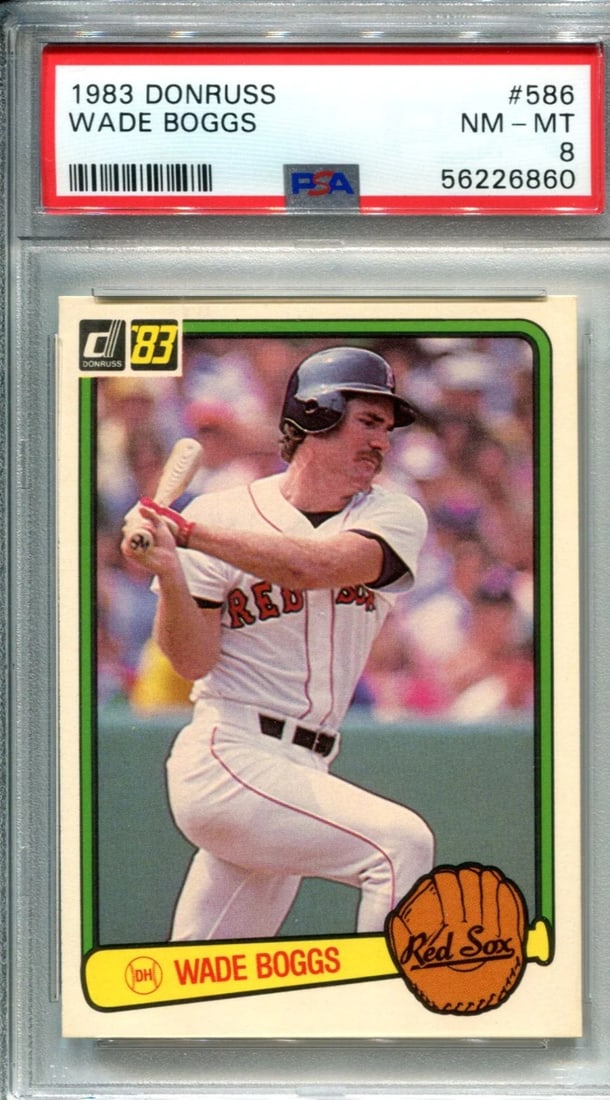 Card Wade Boggs 1983 Donruss #586 PSA NM-MT 8 (1 of 2)
