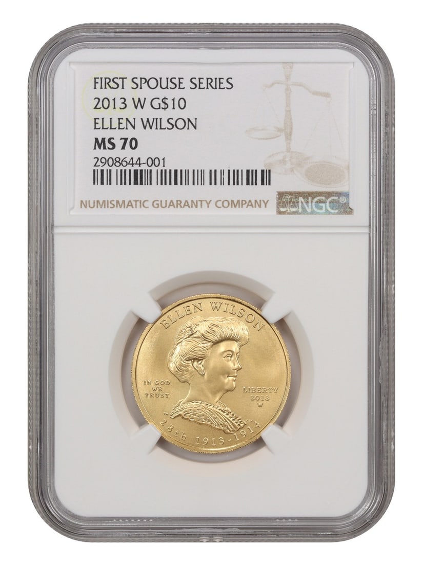MS70 2013-W $10 Ellen Wilson NGC (1 of 4)