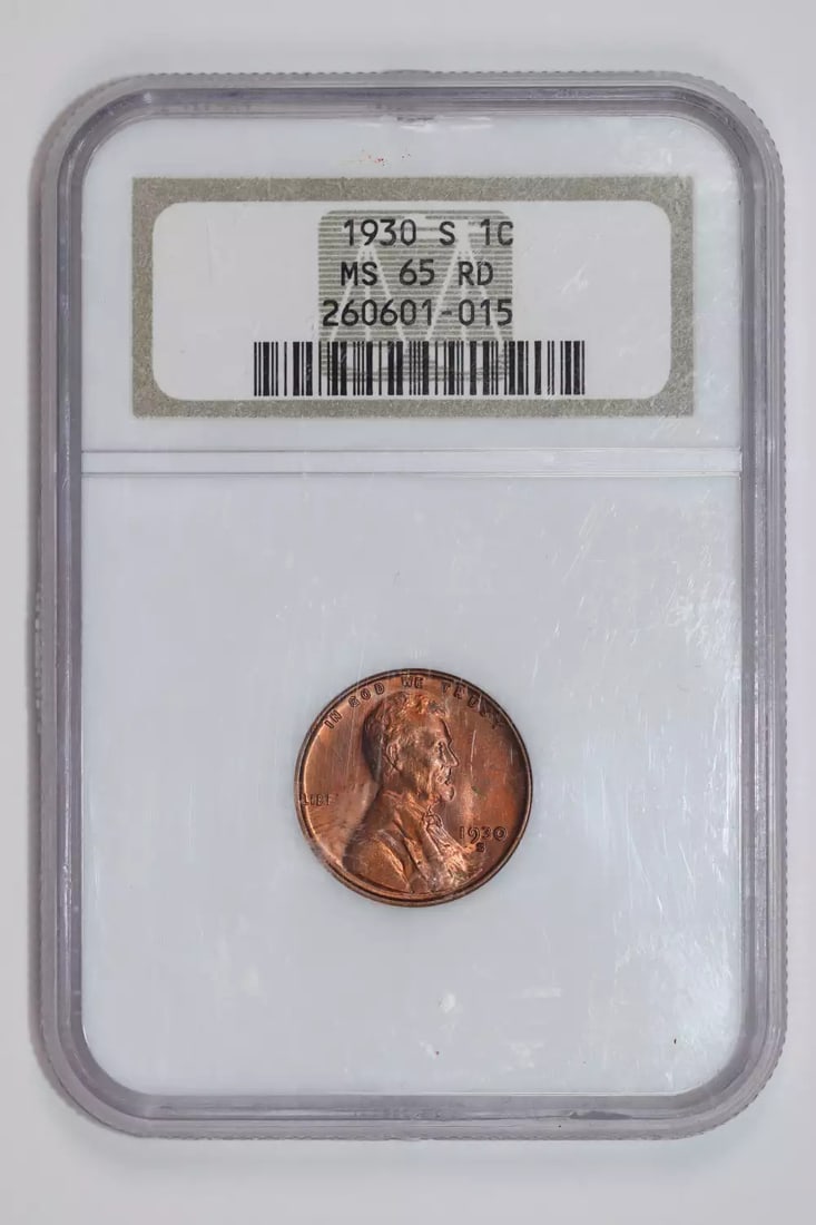 RD 1930-S LINCOLN CENT NGC MS65 (1 of 2)