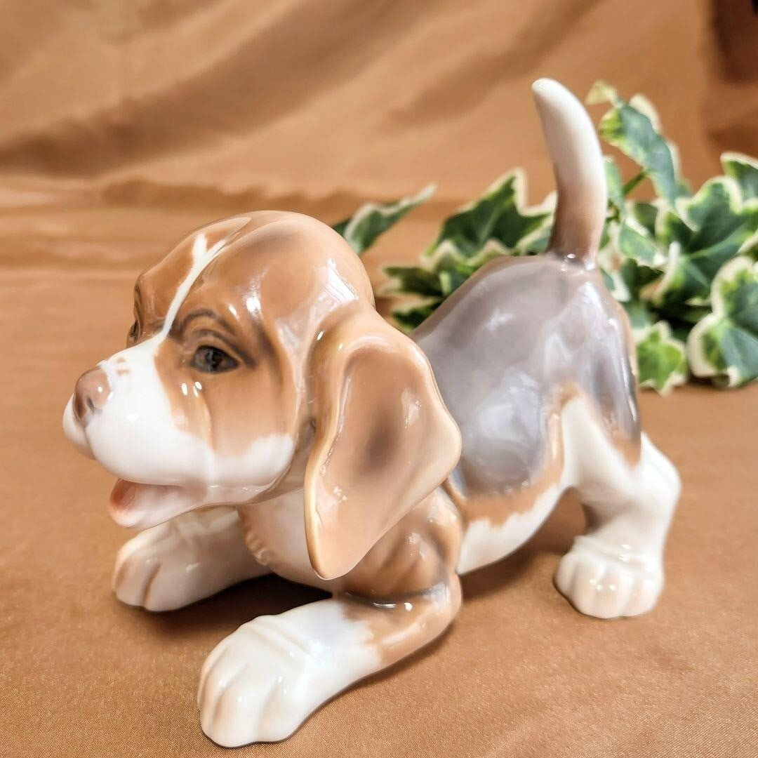Decor Royal Copenhagen Beagle Dog Porcelain Figurine Vintage Denmark Interior (1 of 10)