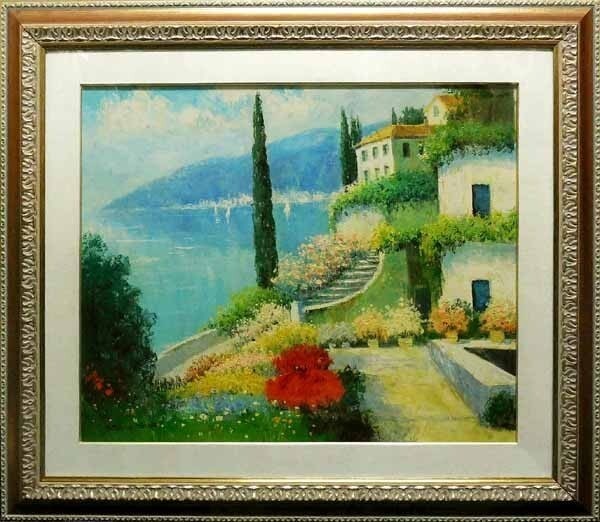 F20 Robin Scott Original Oil Painting on Canvas Mediterranean Landscape Signed (1 of 7)