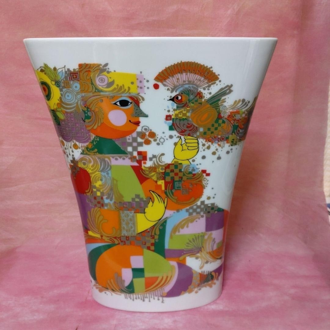 Collectible Rosenthal Bjorn Wiinblad Design Vintage Flower Vase Pottery Germany (1 of 13)