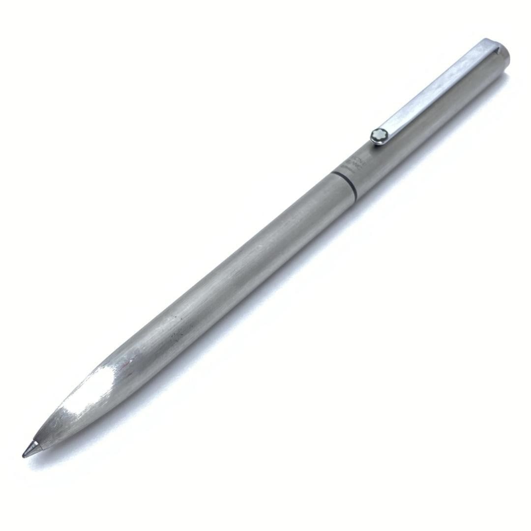 Stationery MONTBLANC Slim Line S Line 2 Color Ballpoint Pen Matte Silver Germany (1 of 7)