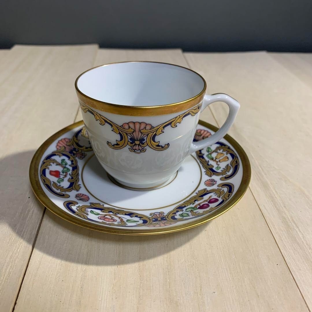 Collectible Cartier Cup & Saucer White Multicolor Elegant Porcelain Tableware (1 of 13)