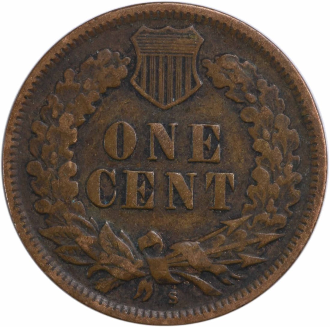 Uncertified 1908-S Indian Cent VF - 2