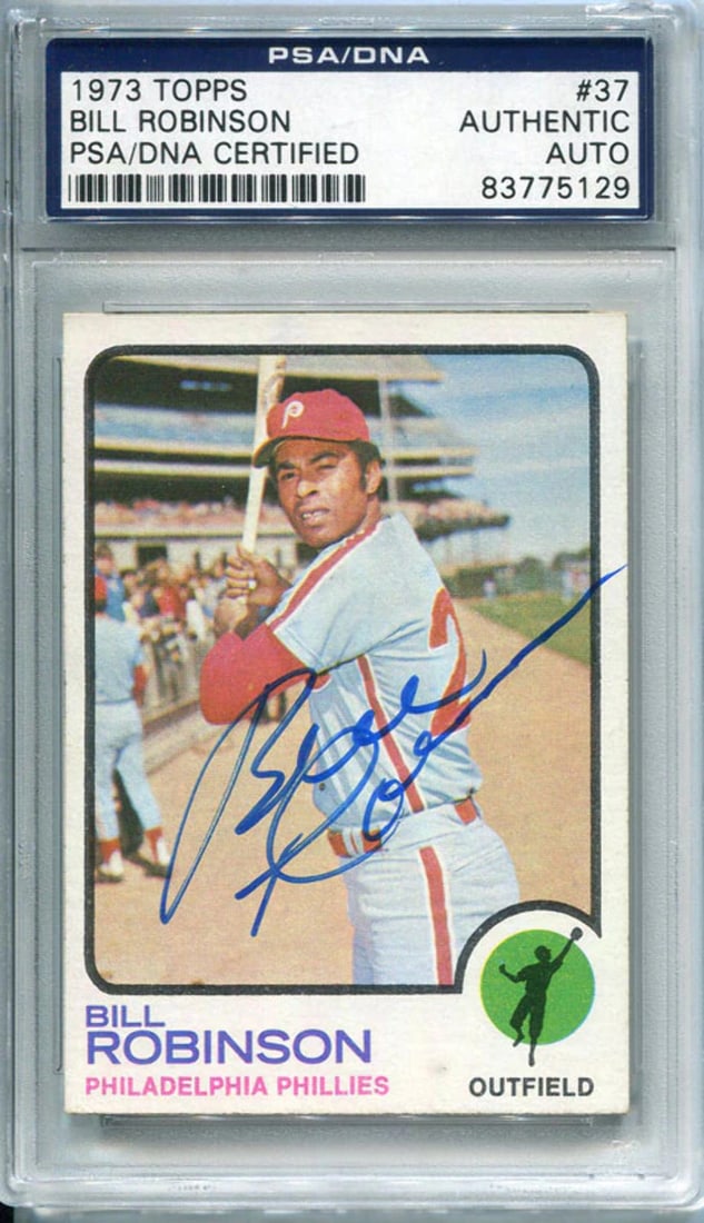 DNA) Bill Robinson Autographed 1973 Topps Card (PSA/ (1 of 1)