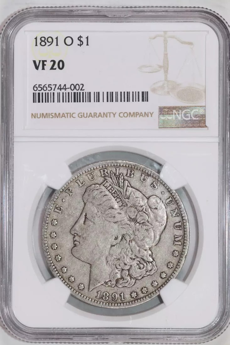 VF20 1891-O MORGAN DOLLAR NGC