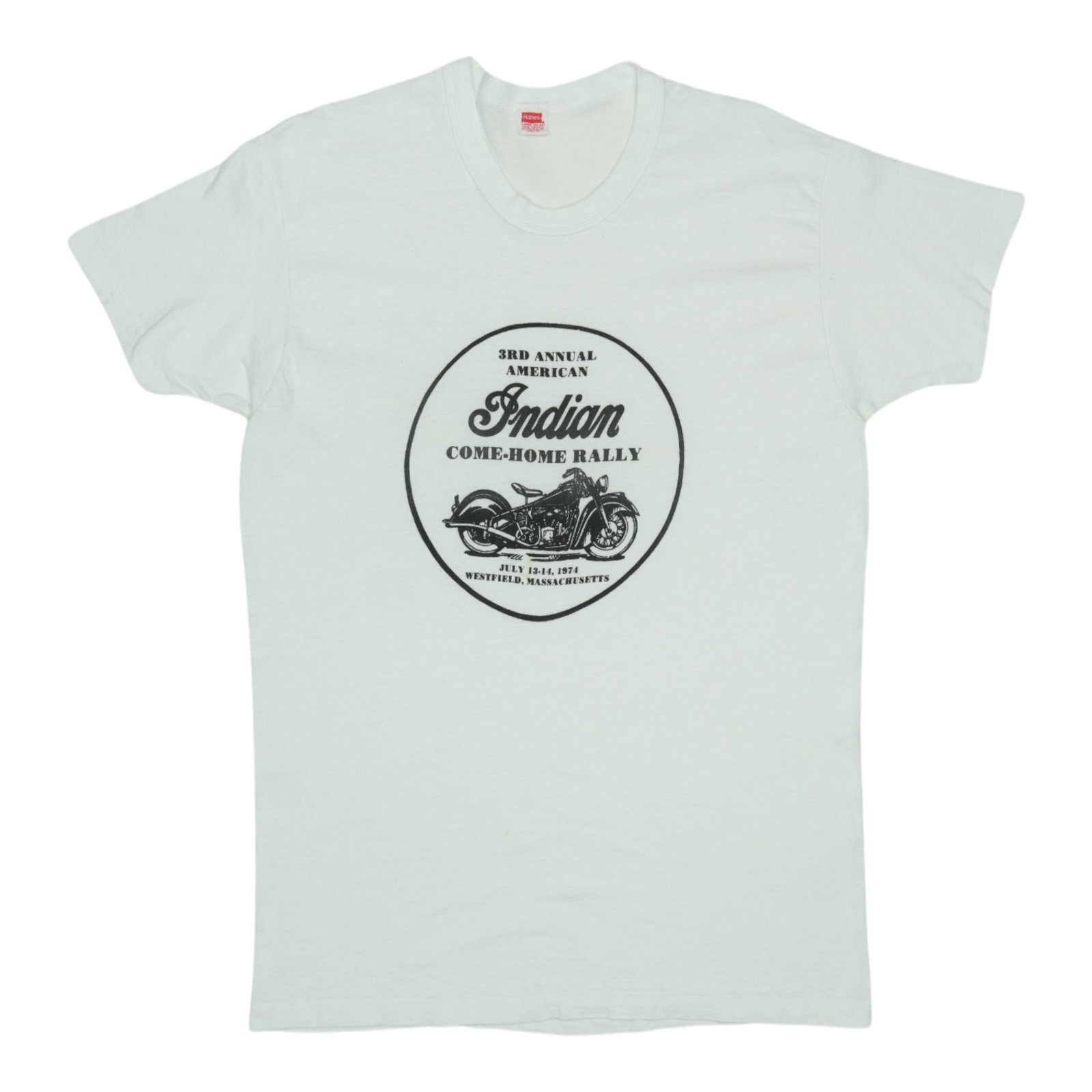 Shirt 1974 Indian Motorcycles 3rd Annual Come Home Rally: Shirt 1974 Indian Motorcycles 3rd Annual Come Home Rally This listing features Shirt 1974 Indian Motorcycles 3rd Annual Come Home Rally. Item specifics are provided below. Item Specifics: Size: Large
